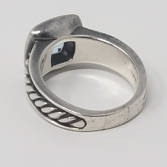 David Yurman | Two Toned Topaz Cable Cocktail Ring - Picture 6 of 6